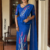 Royal Blue  Embroidery Cotton Saree EMC2242