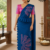 Royal Blue Embroidery Silk Saree EMS2035
