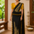 Black Embroidery Silk Saree EMS2045