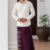 Deep Plum-Purple Embroidery Cotton Sarong EMSA2037