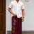 Maroon Handloom  Embroidery Cotton Sarong EMSA2038