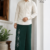Deep Green SAPTA Handloom  Embroidery Cotton Sarong EMSA2050
