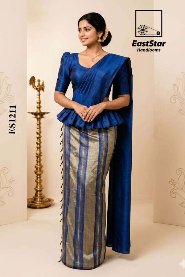 Blue Exclusive Handloom Silk Saree ES1211