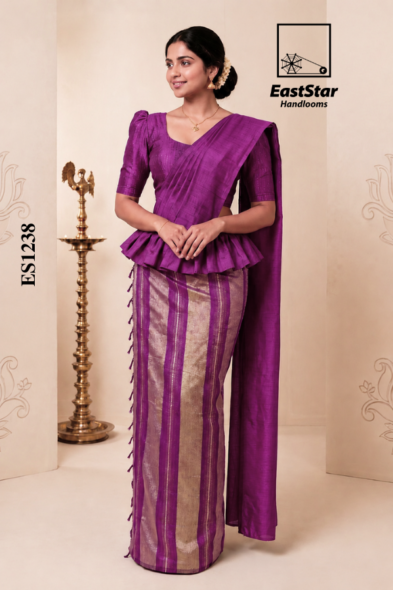 Royal Purple Exclusive Handloom Silk Saree ES1238