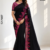 Black Indian Wedding Saree GAN027