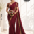 Marron Indian Wedding Saree GAN028