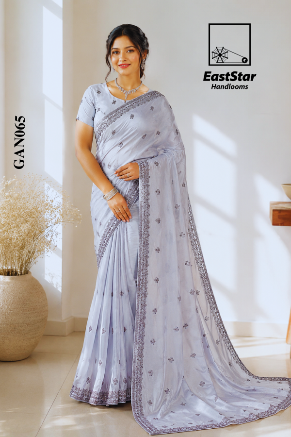 Ash Indian Wedding Saree GAN065