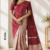 Maroon Red Handloom Silk Saree JS3696