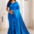 Blue  Handloom Silk Saree JS3959