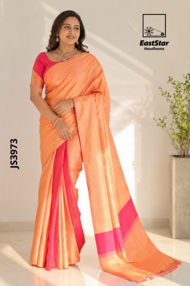 Colour Full Handloom Silk Saree JS3973