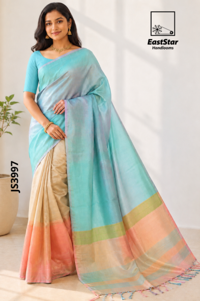 Colorful  Handloom Silk Saree JS3997