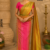 Olive Green Handloom Silk Saree JS4378