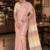 Blush Pink Handloom Silk Saree JS4395