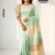 Pastel Mint Green  Handloom Silk Saree JS4396