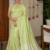 Lime Green  Handloom Silk Saree JS4398