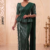 Deep Green  Handloom Silk Saree JS4417