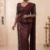 Deep Marron  Handloom Silk Saree JS4418