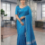 Blue Handloom Silk Saree JS4454