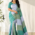 Aqua Sea Green  Handloom Silk Saree JS4463