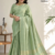 Pastel Pistachio Green Handloom Silk Saree JS4496