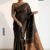 Black  Handloom Silk Saree JS4501