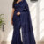 Navy Blue Handloom Silk Saree JS4505