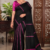 Black  Handloom Silk Saree JS4510