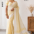 Butter Cream Yellow Handloom Silk Saree JS4523