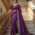 Purple  Handloom Silk Saree JS4537