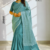 Aqua Green Handloom Silk Saree JS4545