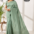 Pastel Sage Green Handloom Silk Saree JS4554