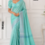 Aqua Green Handloom Silk Saree JS4561
