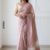 Blush Pink  Handloom Silk Saree JS4563
