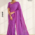 Purple Pink Handloom Silk Saree JS4569