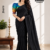 Black Handloom Silk Saree JS4575