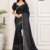 Black  Handloom Silk Saree JS4589