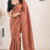 Copper Rust Handloom Silk Saree JS4615