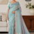 Sea Green Handloom Silk Saree JS4516
