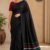 Black  Handloom Puni Cotton Saree PUC1014