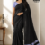 Black Handloom Cotton Saree PUC1015