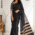 Black  Handloom Cotton Saree PUC1016