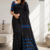 Black  Handloom Cotton Saree PUC1021