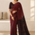 Marron Handloom Cotton Saree PUC1018