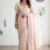 Light Cream Indian Wedding Saree AP023