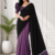 Black Handloom Cotton Saree BC1375