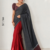 Charcoal Grey Handloom Cotton Saree BC1380