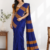 Royal Blue  Handloom Cotton Saree BC1658