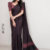Chocolate Brown  Handloom Cotton Saree BC1732