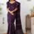 Deep Plum  Handloom Cotton Saree BC2252