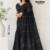 Black  Handloom Cotton Saree BC2365